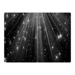 Black Rays Light Stars Space Double Sided Flano Blanket (Mini)  35 x27  Blanket Front