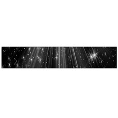 Black Rays Light Stars Space Flano Scarf (Large)