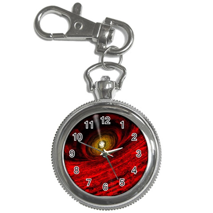 Black Red Space Hole Key Chain Watches