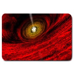 Black Red Space Hole Large Doormat 