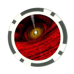 Black Red Space Hole Poker Chip Card Guard