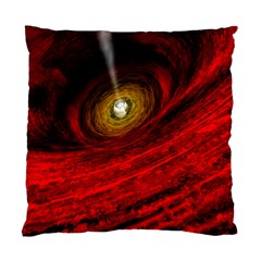 Black Red Space Hole Standard Cushion Case (One Side)