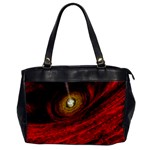 Black Red Space Hole Office Handbags Front