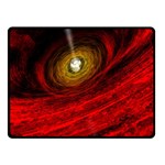 Black Red Space Hole Fleece Blanket (Small) 50 x40  Blanket Front