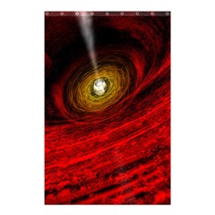 Black Red Space Hole Shower Curtain 48  x 72  (Small) 