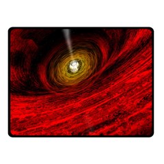 Black Red Space Hole Double Sided Fleece Blanket (Small) 