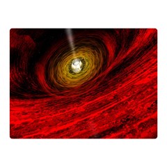 Black Red Space Hole Double Sided Flano Blanket (Mini) 