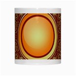 Badge Gilding Sun Red Oriental White Mugs Center