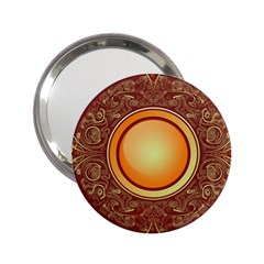 Badge Gilding Sun Red Oriental 2 25  Handbag Mirrors by Nexatart