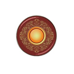 Badge Gilding Sun Red Oriental Hat Clip Ball Marker by Nexatart