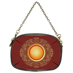 Badge Gilding Sun Red Oriental Chain Purses (two Sides)  by Nexatart