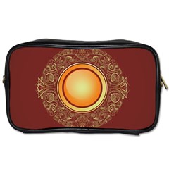 Badge Gilding Sun Red Oriental Toiletries Bags by Nexatart