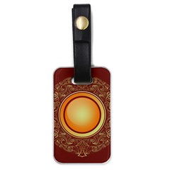 Badge Gilding Sun Red Oriental Luggage Tags (one Side)  by Nexatart