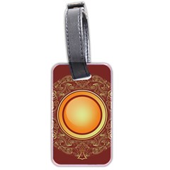 Badge Gilding Sun Red Oriental Luggage Tags (two Sides) by Nexatart