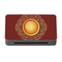 Badge Gilding Sun Red Oriental Memory Card Reader With Cf by Nexatart