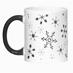 Black Holiday Snowflakes Morph Mugs by Mariart