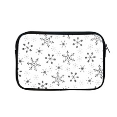 Black Holiday Snowflakes Apple Macbook Pro 13  Zipper Case by Mariart