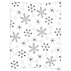 Black Holiday Snowflakes Back Support Cushion by Mariart