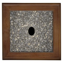 Black Hole Blue Space Galaxy Star Light Framed Tiles by Mariart