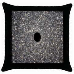 Black Hole Blue Space Galaxy Star Light Throw Pillow Case (black)