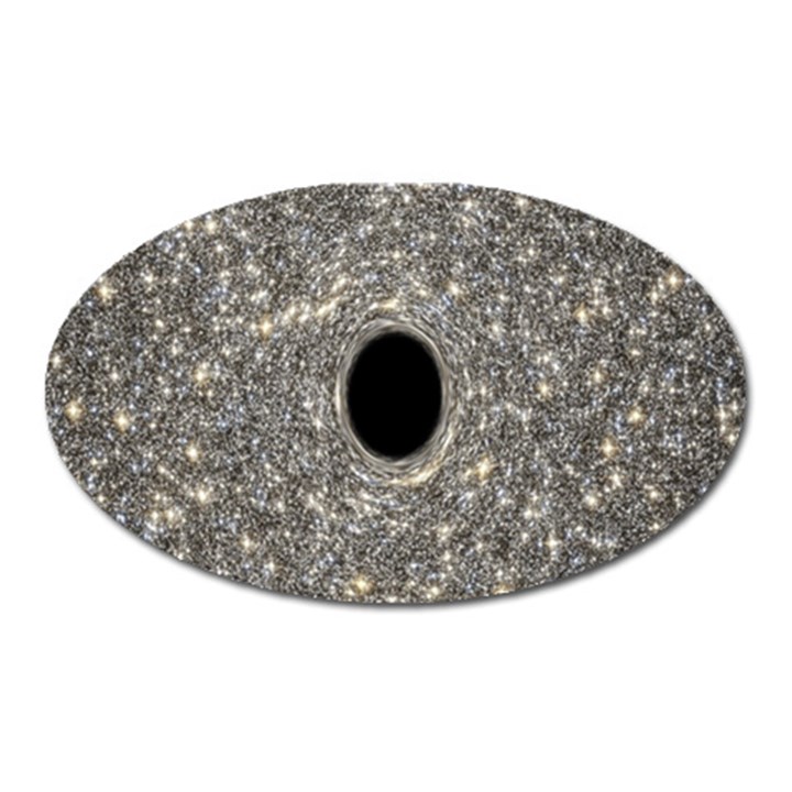 Black Hole Blue Space Galaxy Star Light Oval Magnet