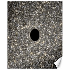 Black Hole Blue Space Galaxy Star Light Canvas 16  X 20  