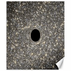 Black Hole Blue Space Galaxy Star Light Canvas 20  X 24  