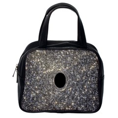 Black Hole Blue Space Galaxy Star Light Classic Handbags (one Side) by Mariart