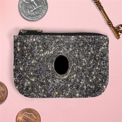 Black Hole Blue Space Galaxy Star Light Mini Coin Purses