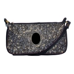 Black Hole Blue Space Galaxy Star Light Shoulder Clutch Bags by Mariart