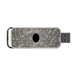 Black Hole Blue Space Galaxy Star Light Portable Usb Flash (one Side) by Mariart