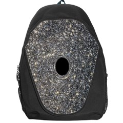 Black Hole Blue Space Galaxy Star Light Backpack Bag by Mariart