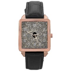 Black Hole Blue Space Galaxy Star Light Rose Gold Leather Watch 