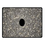 Black Hole Blue Space Galaxy Star Light Double Sided Fleece Blanket (Small)  45 x34  Blanket Front