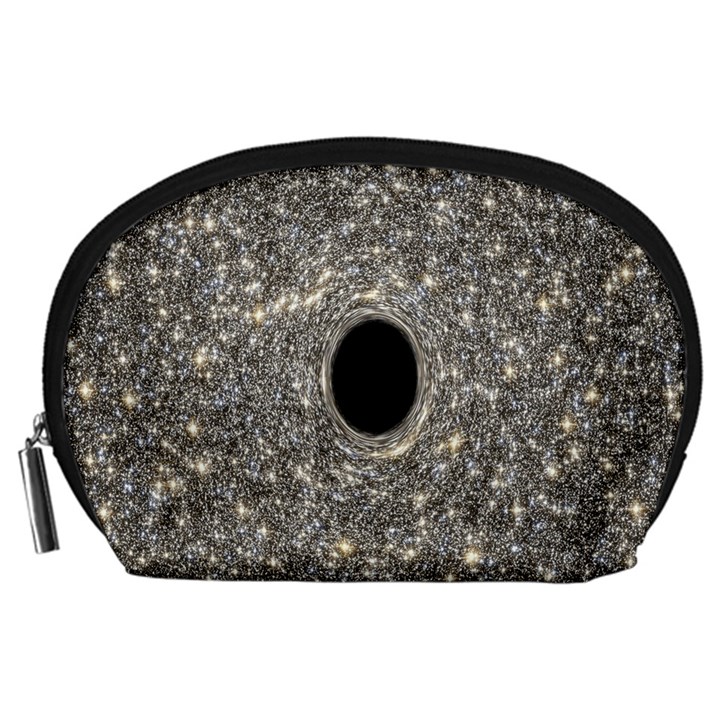 Black Hole Blue Space Galaxy Star Light Accessory Pouches (Large) 