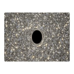 Black Hole Blue Space Galaxy Star Light Double Sided Flano Blanket (mini)  by Mariart