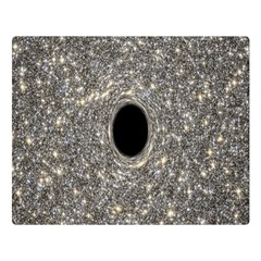 Black Hole Blue Space Galaxy Star Light Double Sided Flano Blanket (large)  by Mariart