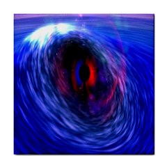 Blue Red Eye Space Hole Galaxy Tile Coasters by Mariart