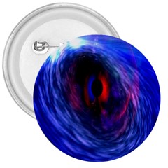 Blue Red Eye Space Hole Galaxy 3  Buttons by Mariart