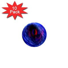 Blue Red Eye Space Hole Galaxy 1  Mini Magnet (10 Pack)  by Mariart