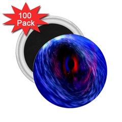 Blue Red Eye Space Hole Galaxy 2 25  Magnets (100 Pack) 