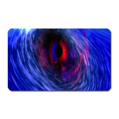 Blue Red Eye Space Hole Galaxy Magnet (rectangular)