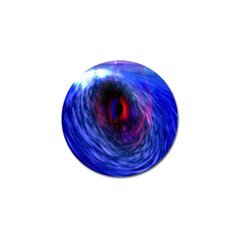 Blue Red Eye Space Hole Galaxy Golf Ball Marker