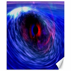 Blue Red Eye Space Hole Galaxy Canvas 8  X 10  by Mariart