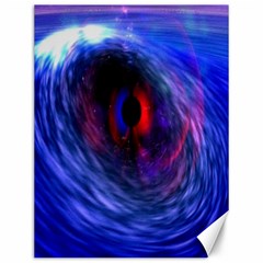 Blue Red Eye Space Hole Galaxy Canvas 12  X 16   by Mariart