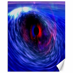 Blue Red Eye Space Hole Galaxy Canvas 16  X 20   by Mariart