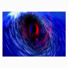 Blue Red Eye Space Hole Galaxy Large Glasses Cloth by Mariart