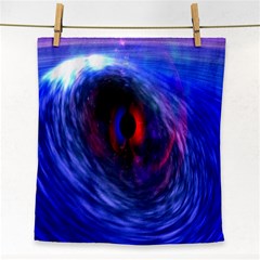 Blue Red Eye Space Hole Galaxy Face Towel by Mariart