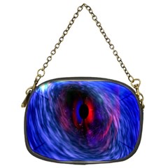 Blue Red Eye Space Hole Galaxy Chain Purses (one Side)  by Mariart