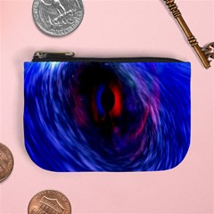 Blue Red Eye Space Hole Galaxy Mini Coin Purses by Mariart